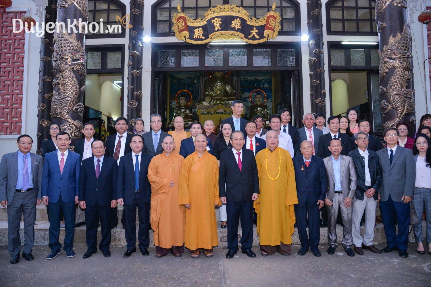 phó thủ tướng Trương Hoà Bình thăm Phật giáo Việt Nam tại Lào2